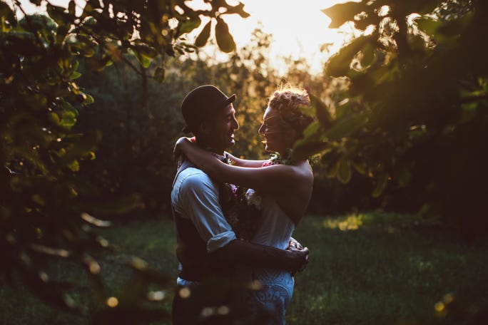 Wedding photograph by Lucy Spartalis demonstrating frames within a frame composition technique