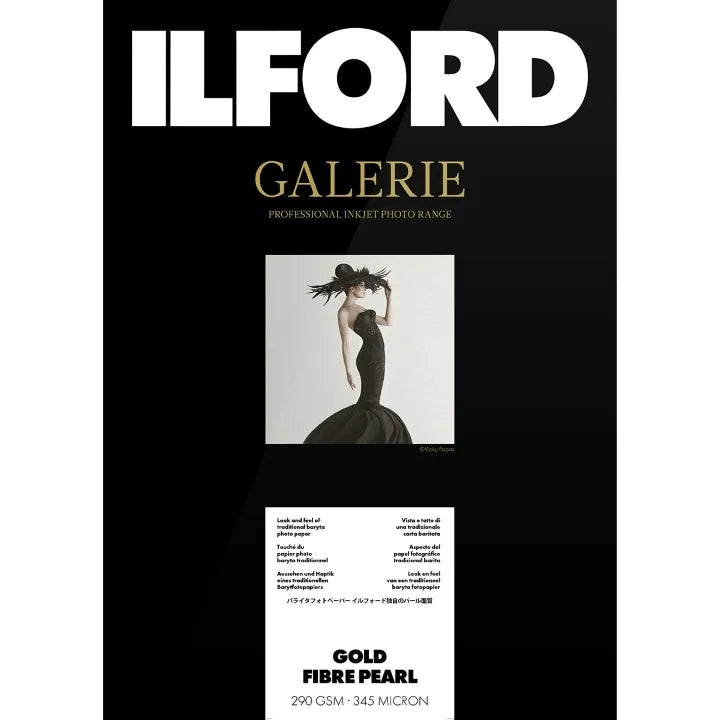 Ilford Galerie Gold Fibre Pearl  Inkjet Photo Paper 5"x7" 50 Sheet