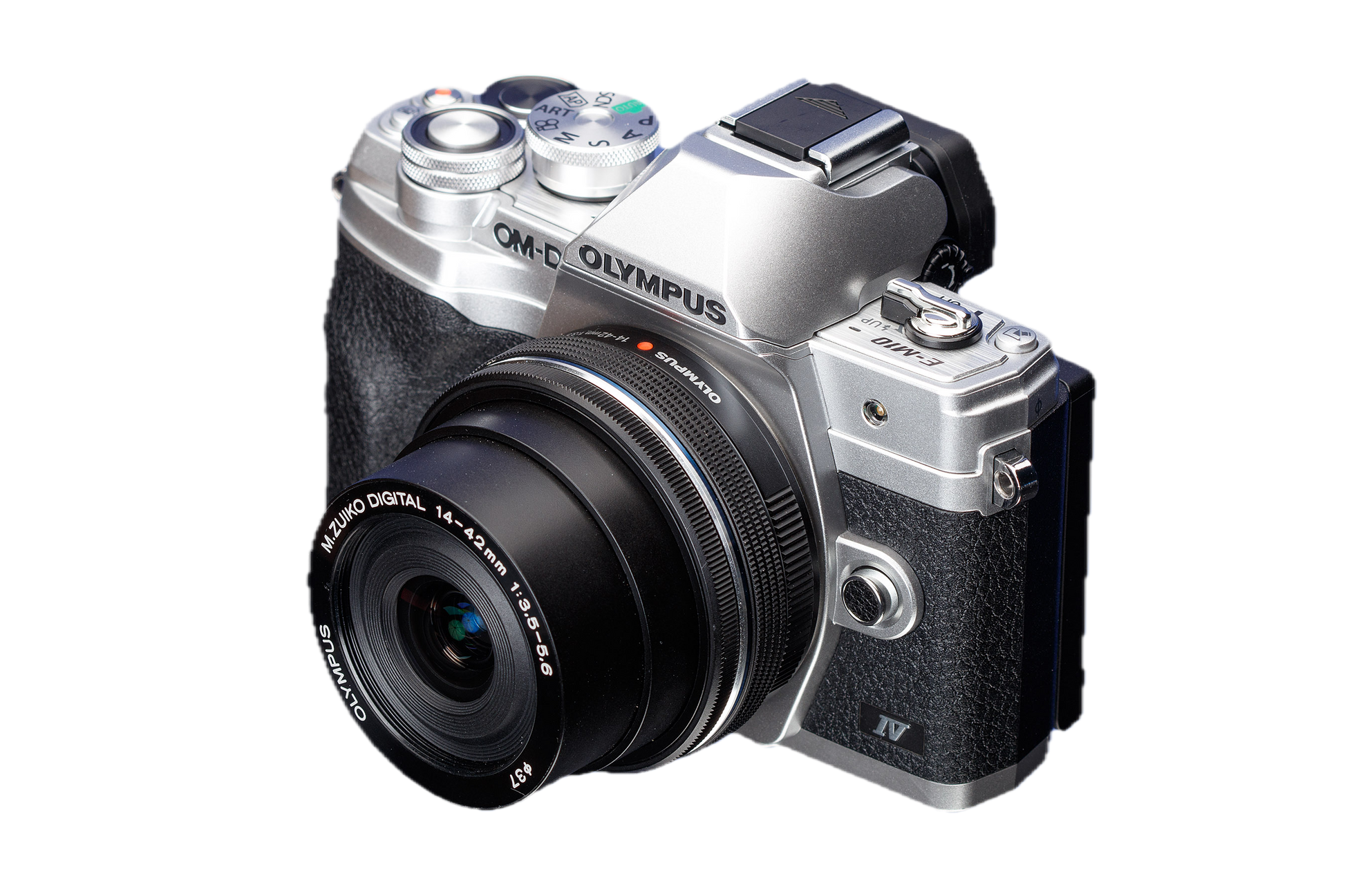 Olympus OM-D E-M10 Mark IV SILVER + 14-42mm Black Zoom Kit