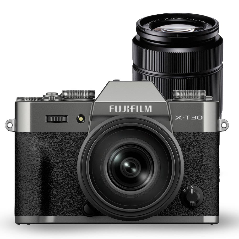 Fujifilm X-T30 III + XC 35mm F2 & XC 50-230mm Twin Kit - Charcoal Silver