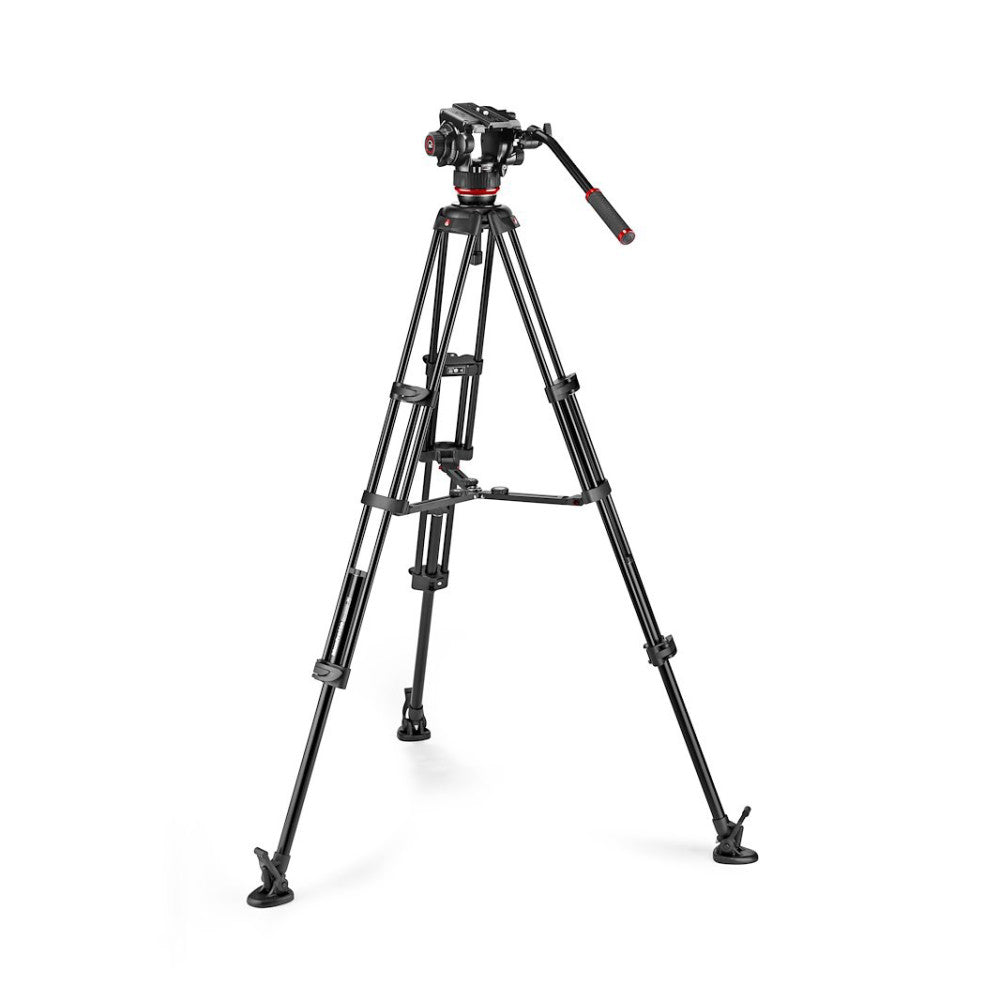 Manfrotto MVK504XTWINMA 504X Fluid Video Head with Aluminium Twin Leg Tripod