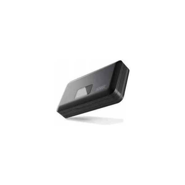 Black rectangular dual battery charger with Newell branding, shown from angled side view against white background