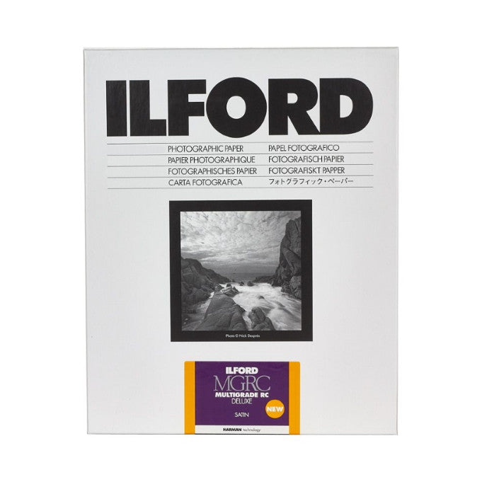 Ilford Multigrade RC Deluxe Satin 8x10 20.3x25.4cm 100 Sheets
