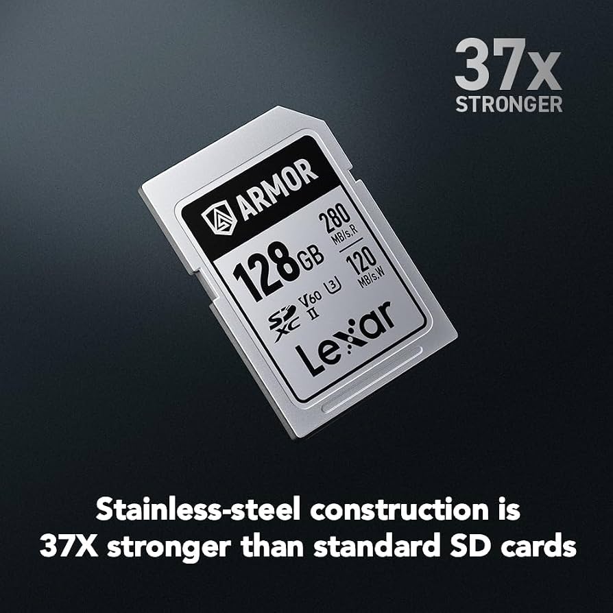 Lexar Professional ARMOR SILVER PRO 128GB SDXC Card UHS-II