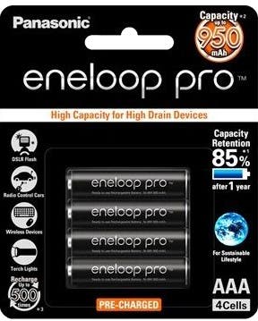 Eneloop PRO AAA Rechargeable Batteries 4 Pack