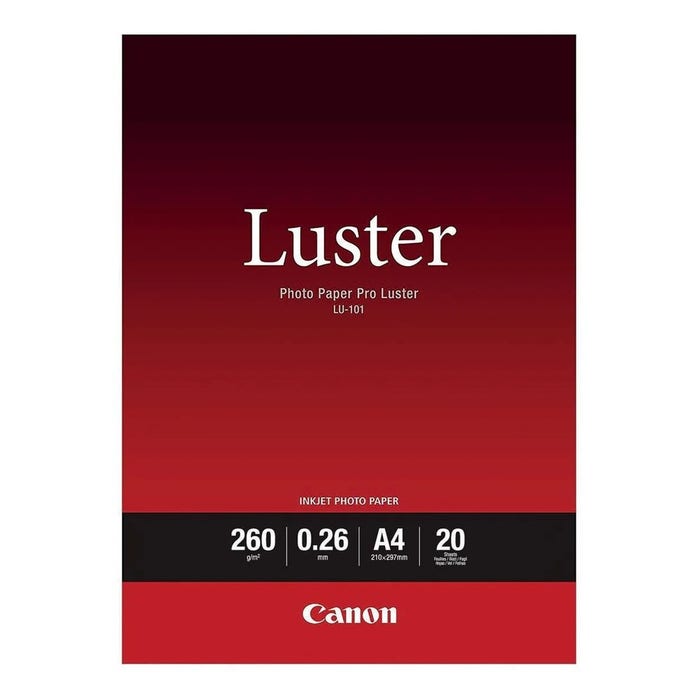 Canon LU101A4 Pro Luster Photo Paper A4 20 Sheets 260gsm