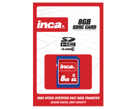 Inca 8GB SDHC Memory Card Class 6