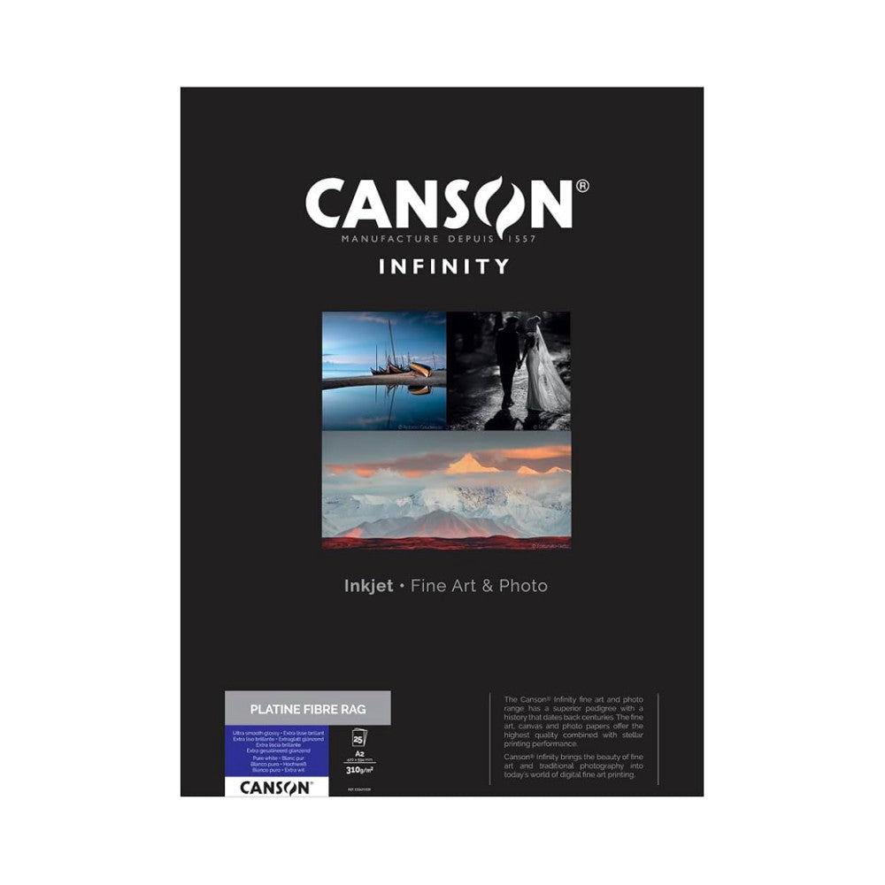 Canson Infinity Platine Fibre Rag A2 25 Sheet