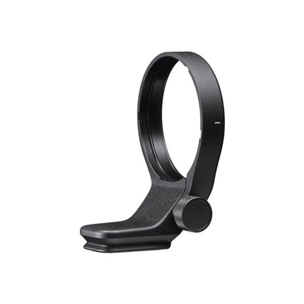 Black tripod socket collar shown from the side, displaying the mounting ring and adjustment knob against a white background.
