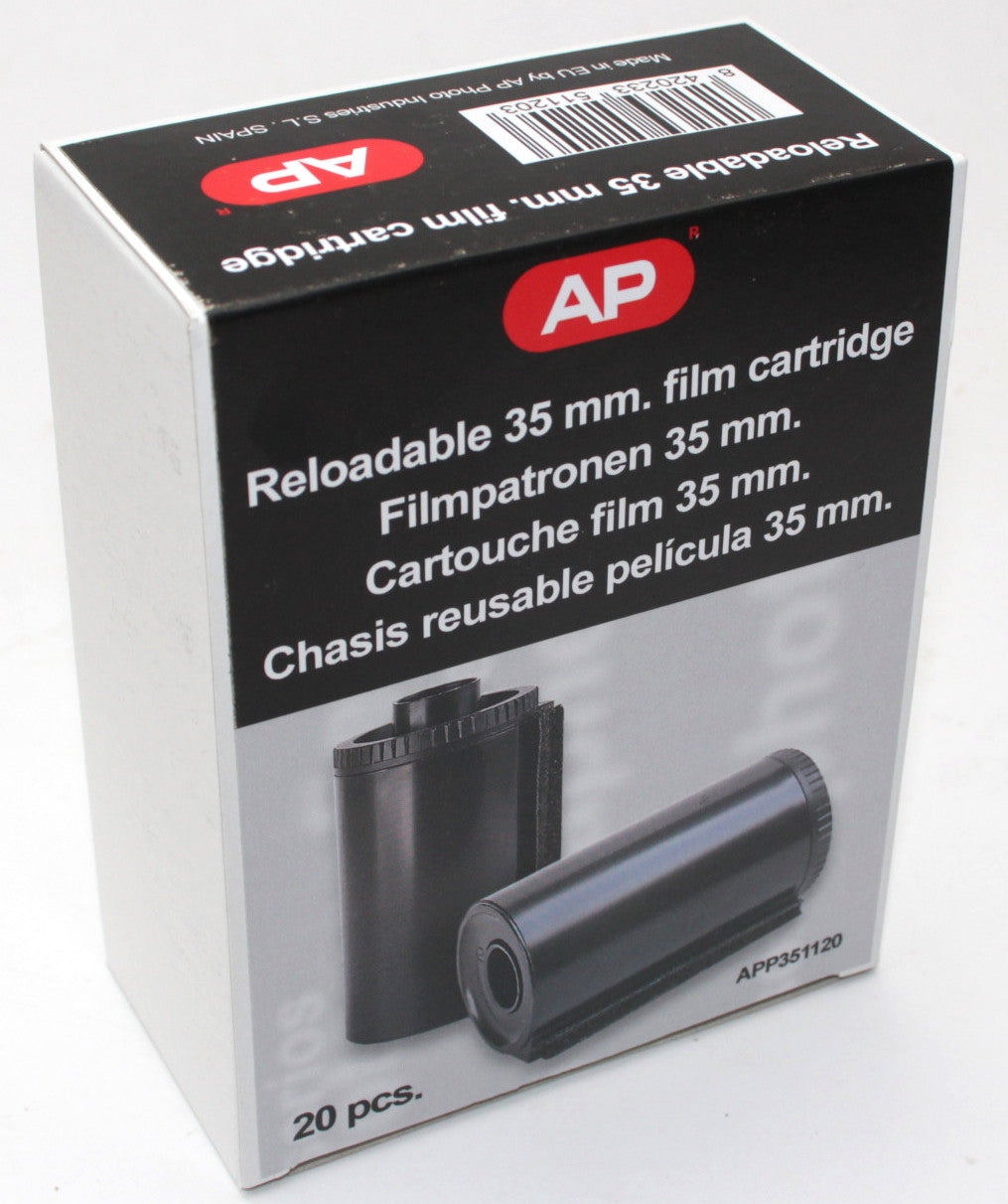 AP Plastic 35mm Film Cassettes Bulk Pack of 20