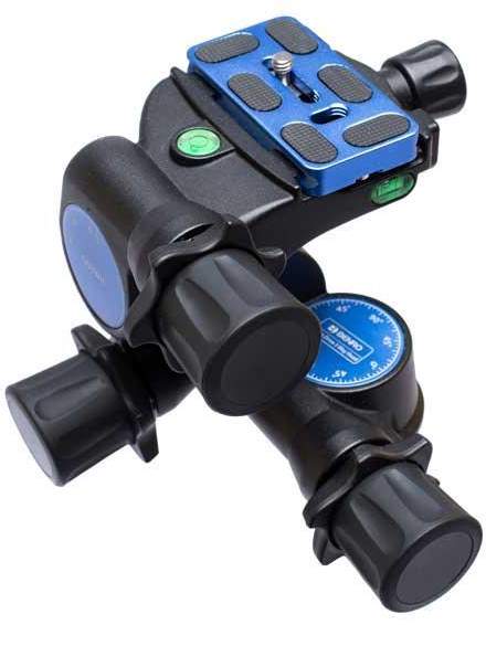 BENRO GD3WH 3-Way Geared Tripod Head with Arca-Swiss Quick Release Plate