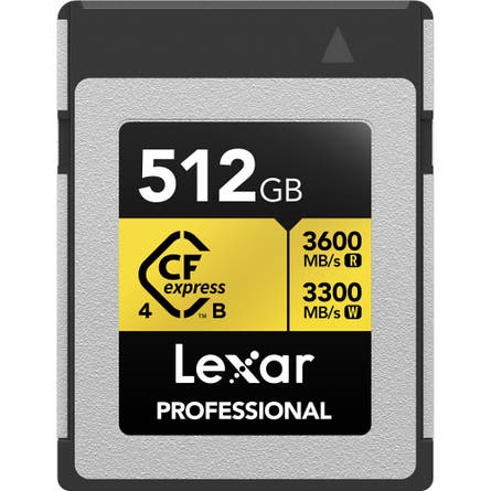 Lexar Professional GOLD CFexpress 4.0 Type B Memory Card 512GB