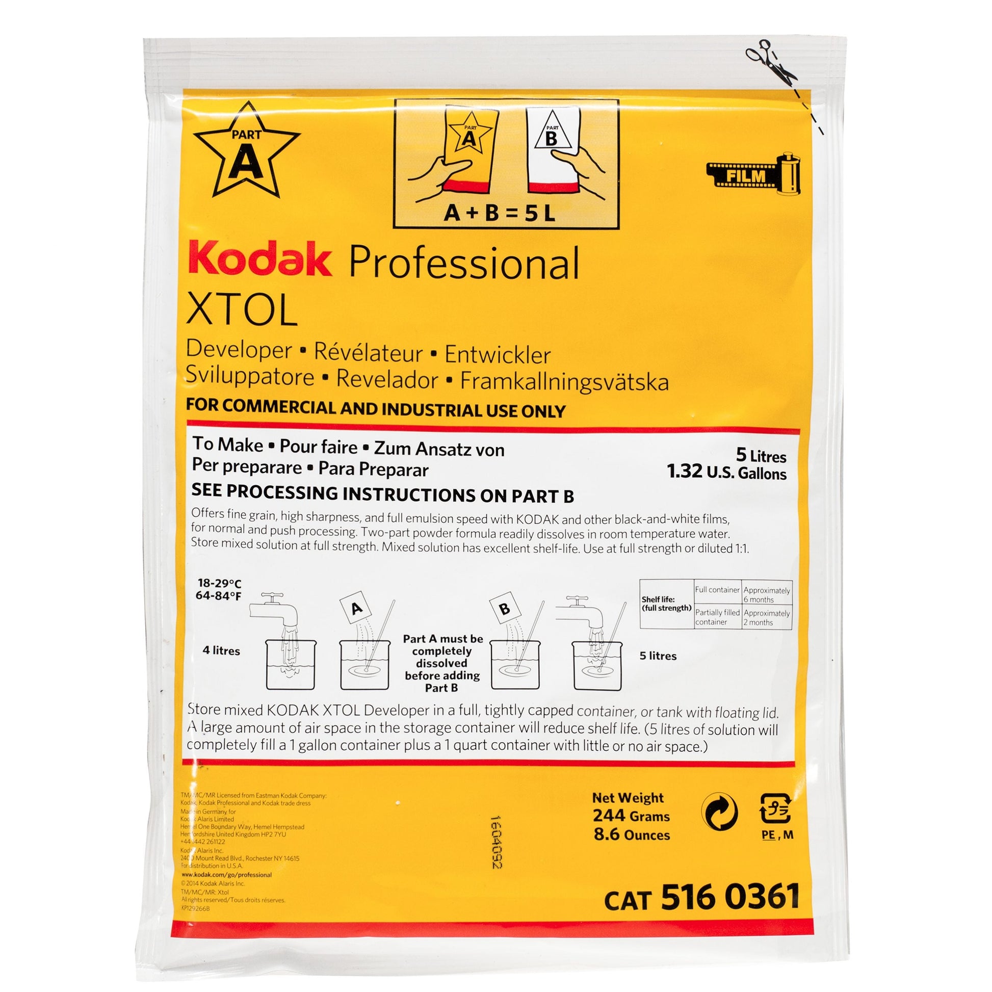 Kodak Professional XTOL Film Developer 5L