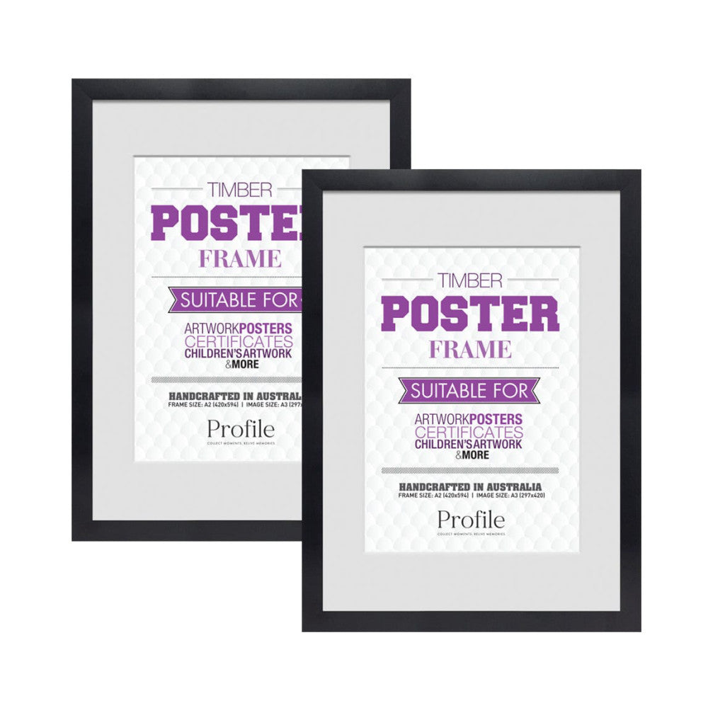 Profile Classic Black A2/A3 Poster Frame