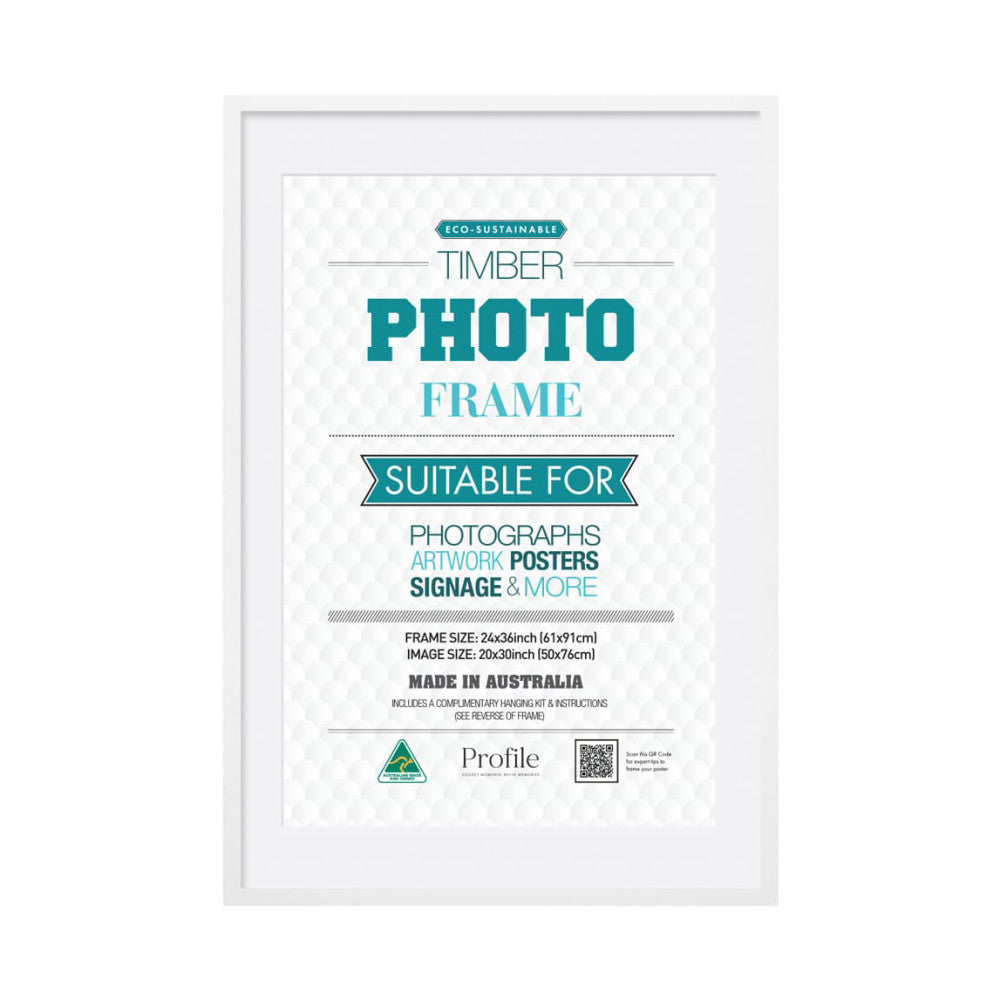Profile Decorator White Poster Frame 24x36/20x30