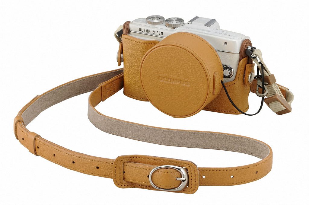 Olympus CS-45B Tan Leather Case for PEN E-PL9/E-PL8/E-PL7
