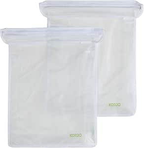 Korjo Zippered Plastic Bags - Set of 2