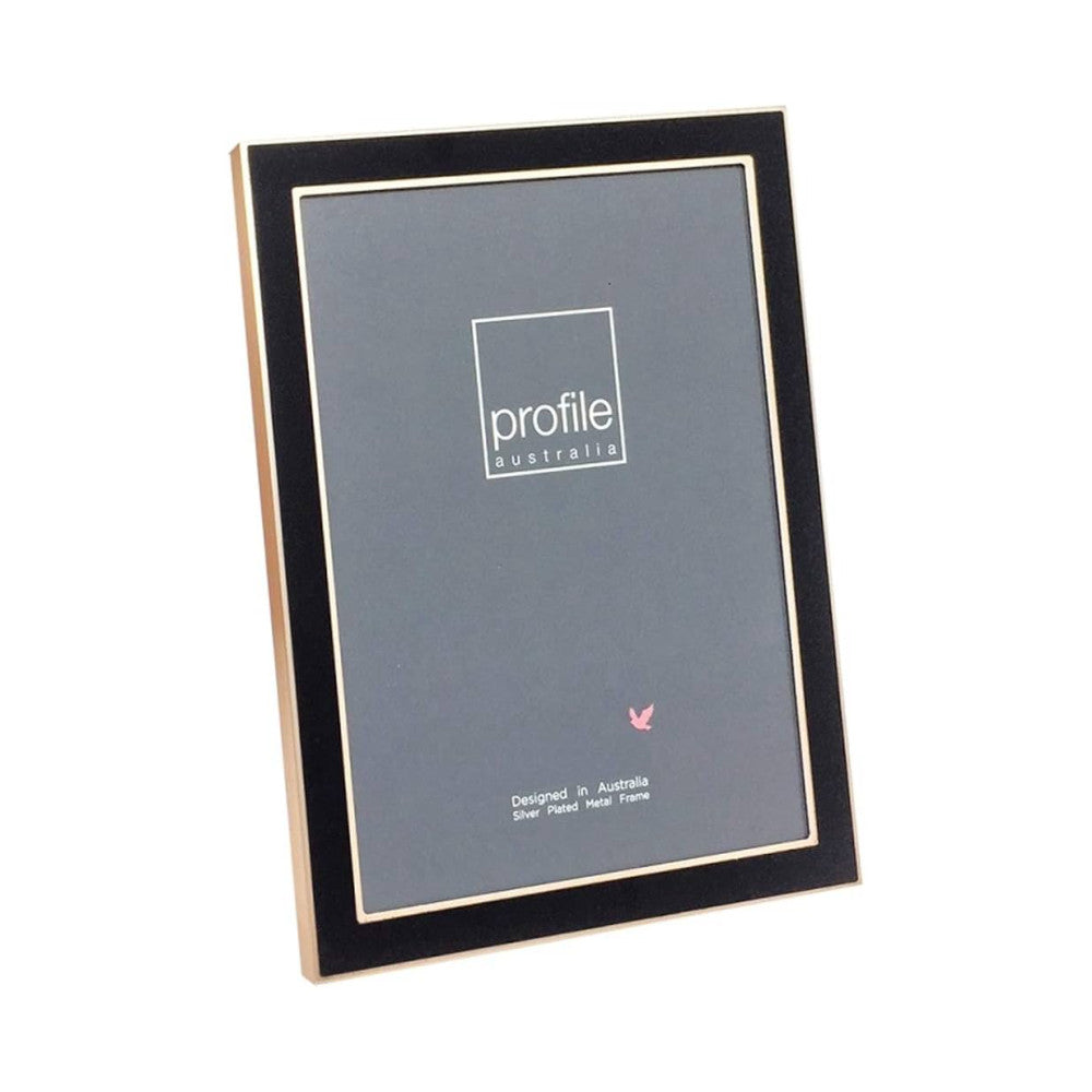 Profile Eternal Black/Rose Gold Metal Photo Frame 5x7