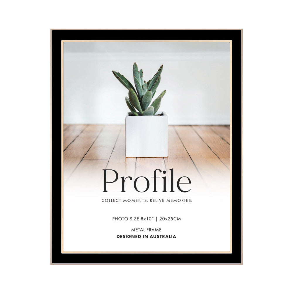 Profile Eternal Black/Rose Gold 8x10 Photo Frame
