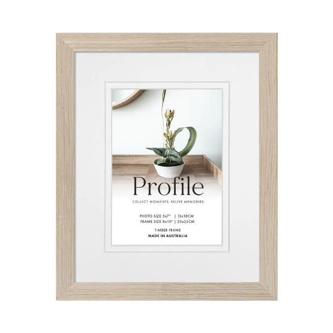 Profile Deluxe Polar Birch 5x7 Photo Frame