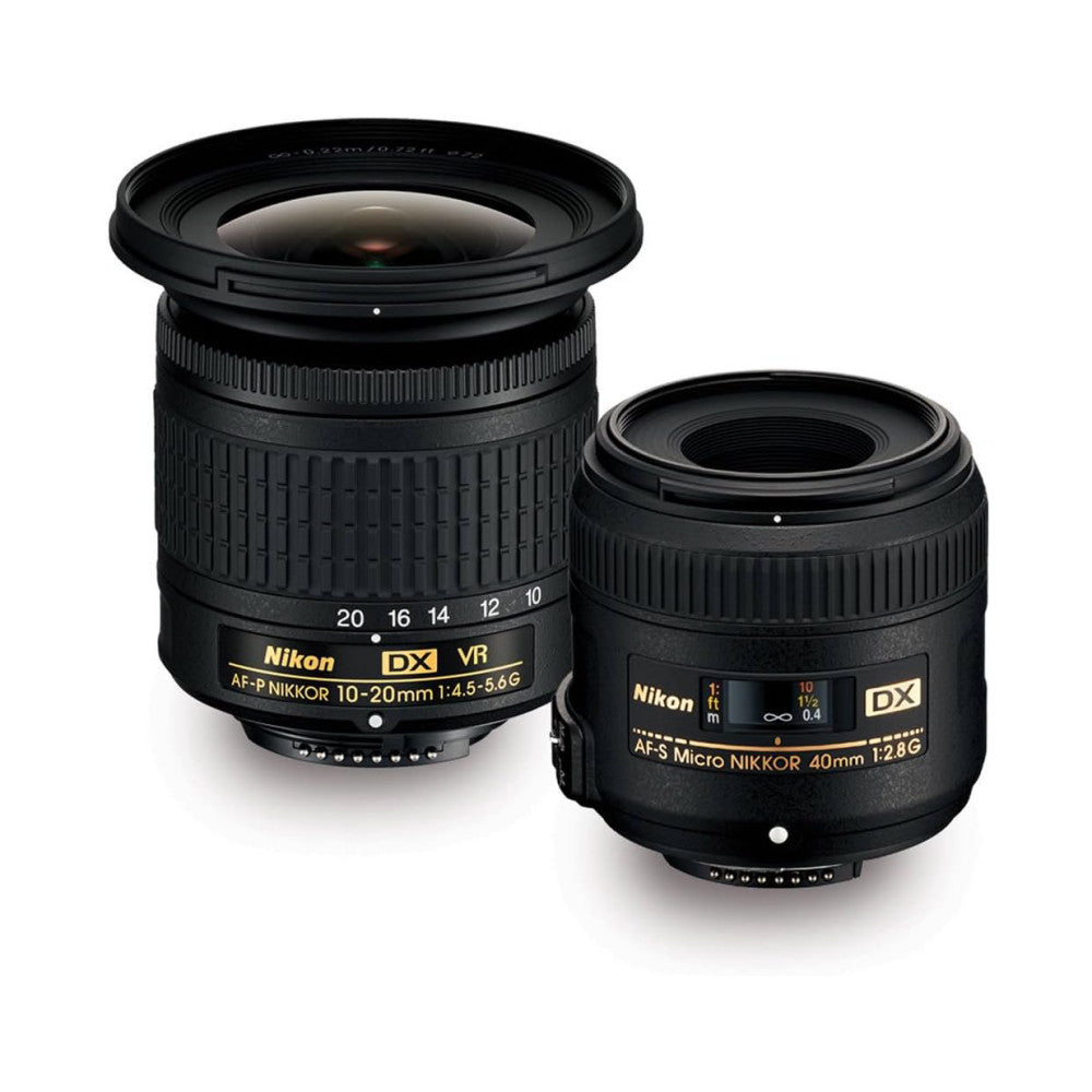 Nikon AF-P DX 10-20mm f/4.5-5.6G VR & AF-S DX 40mm f/2.8G Two Lens Kit