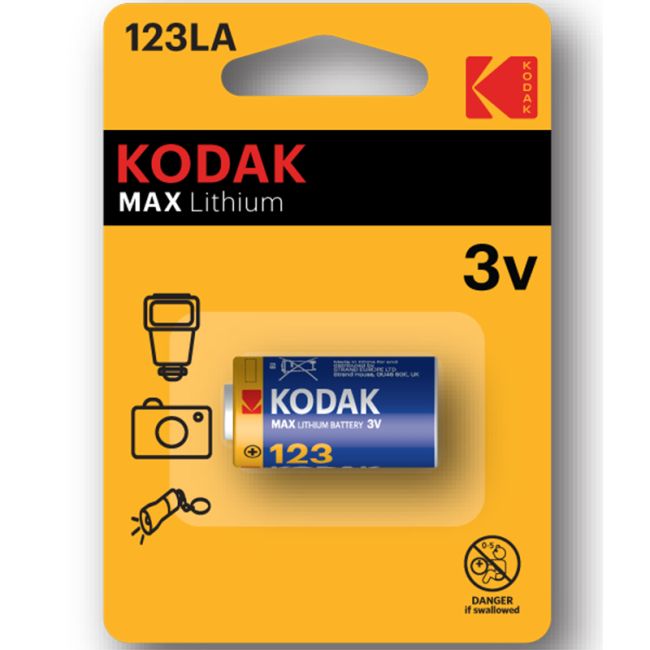 Kodak K123LA Lithium Battery