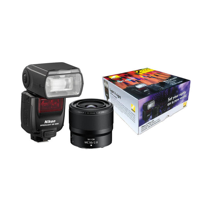 Nikon Z MC 50mm f/2.8 Macro Lens with SB-5000 Speedlight Flash Kit