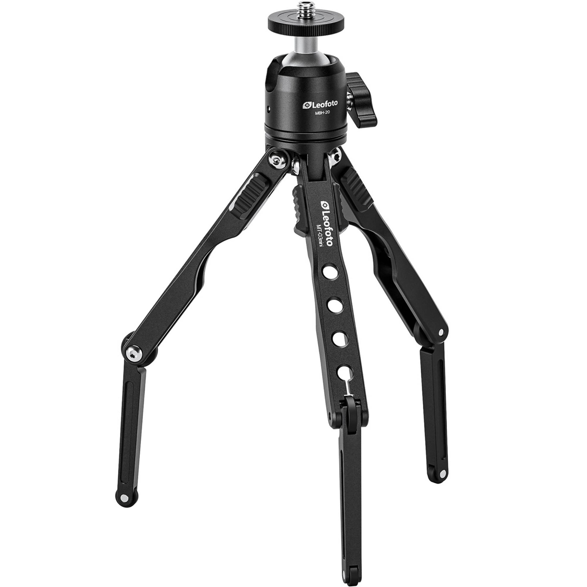 Leofoto MT-03 Mini Table Top 2 Section Tripod with MBH-20