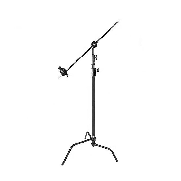 Xlite Turtle Base C-Stand Black With Arm and 2 Grip Heads