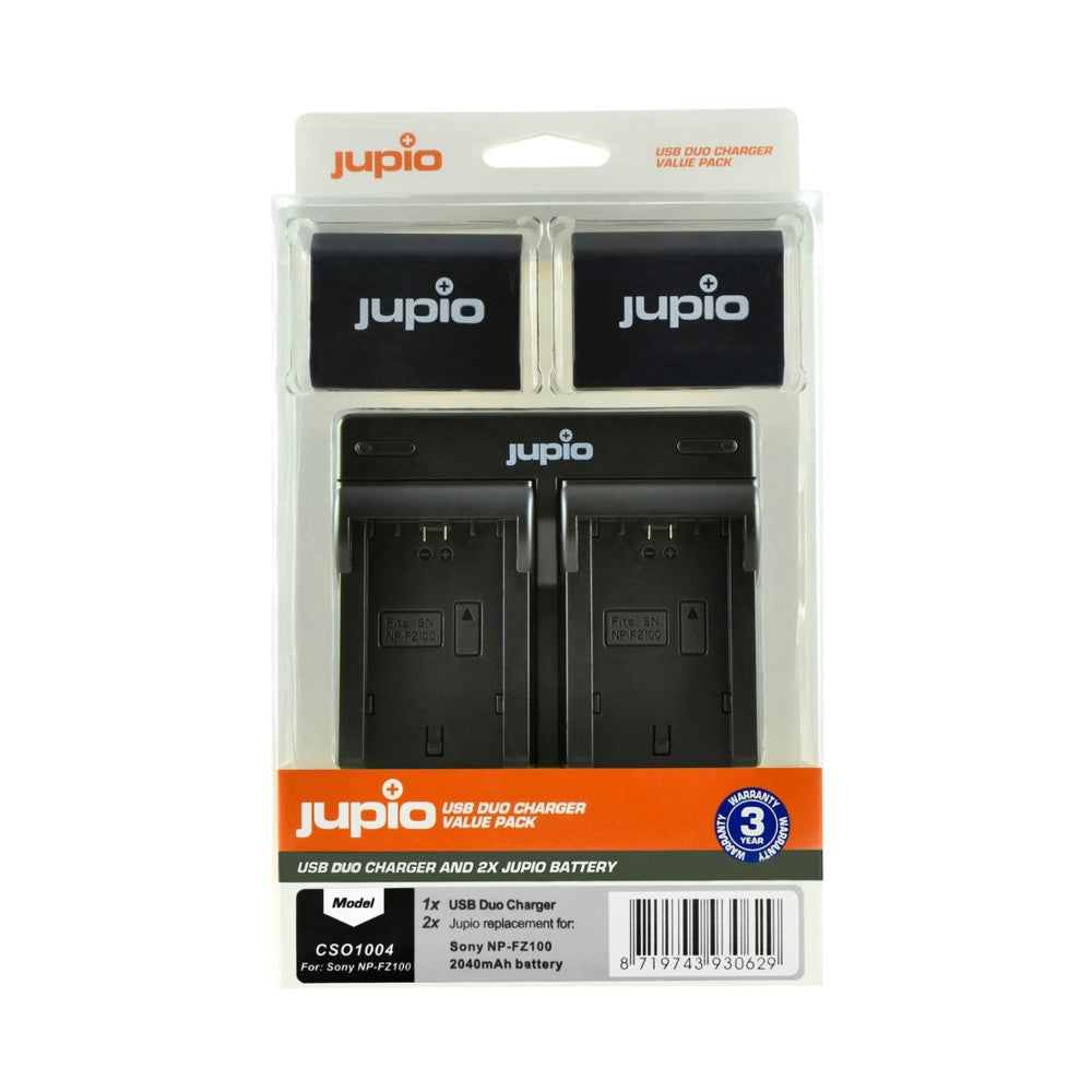 JUPIO Olympus BLS50 Value Pack - 2x Battery BLS50 + USB Dual Charger