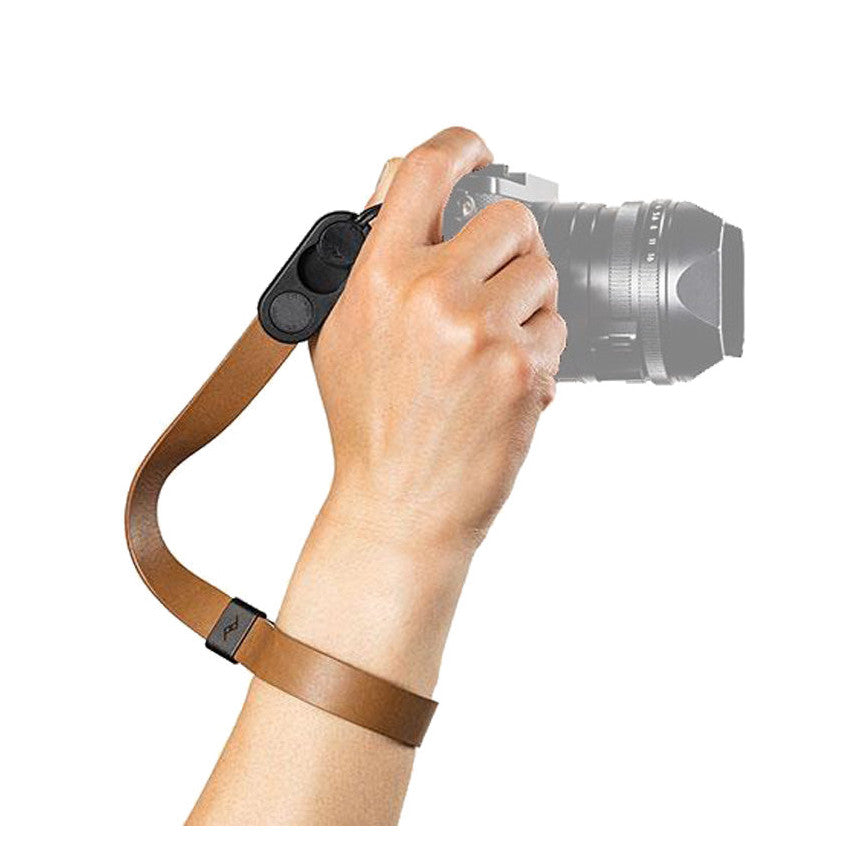 Peak Design Leather Cuff Camera Wrist Strap - Tan