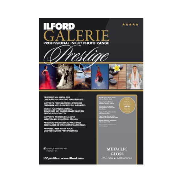 Ilford Galerie Metallic Gloss 260gsm A4 100 Sheets
