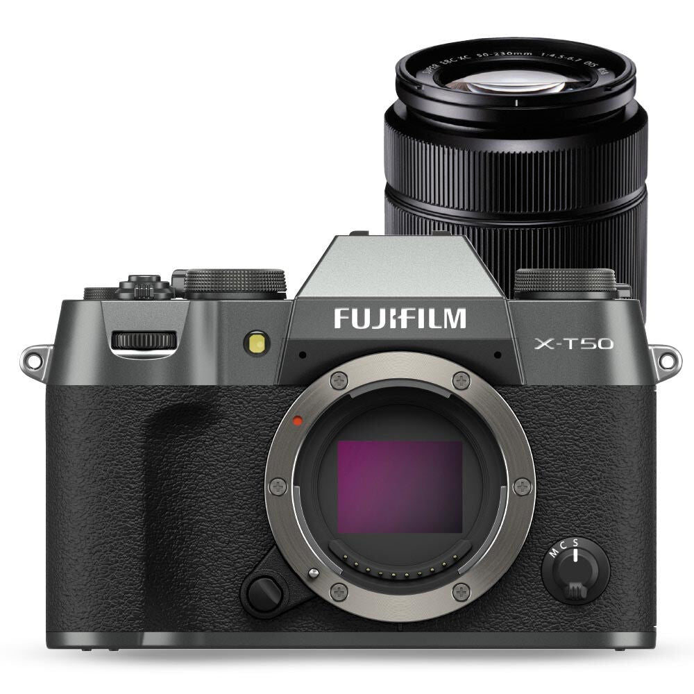 Fujifilm X-T50 Mirrorless Camera with XC 35mm f/2 Lens Kit Charcoal Silver