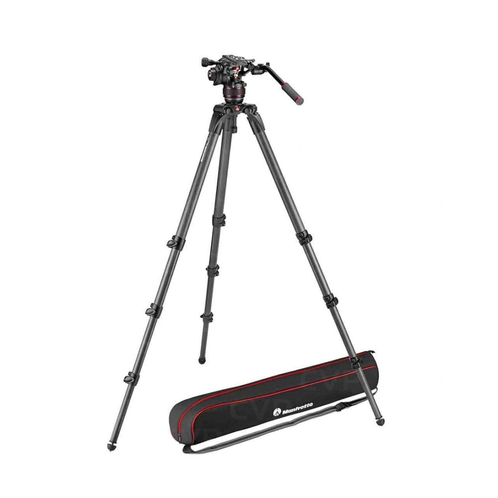Manfrotto Nitrotech 608 Video Head and CF 536 Carbon Fibre Tripod Kit