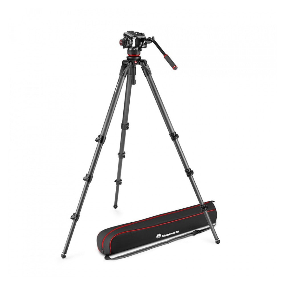 Manfrotto 504X Fluid Video Head with 536 CF Single Leg Tripod Kit