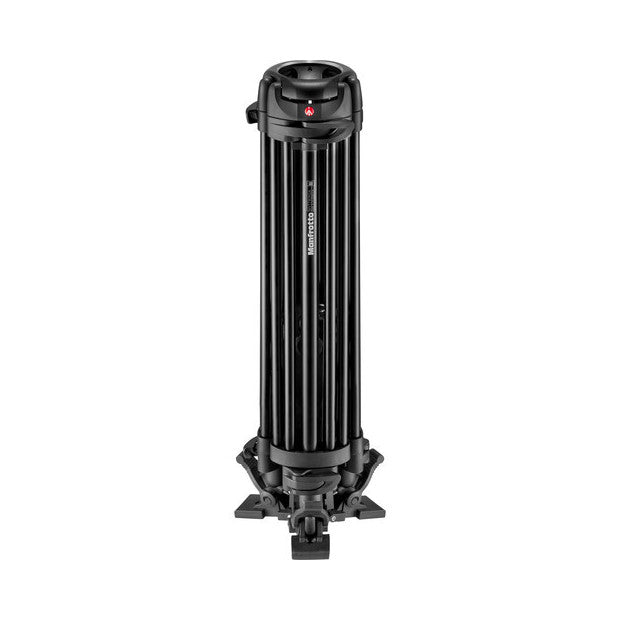 Manfrotto 504X Fluid Video Head with Aluminium Twin Leg Tripod and Ground Spreader