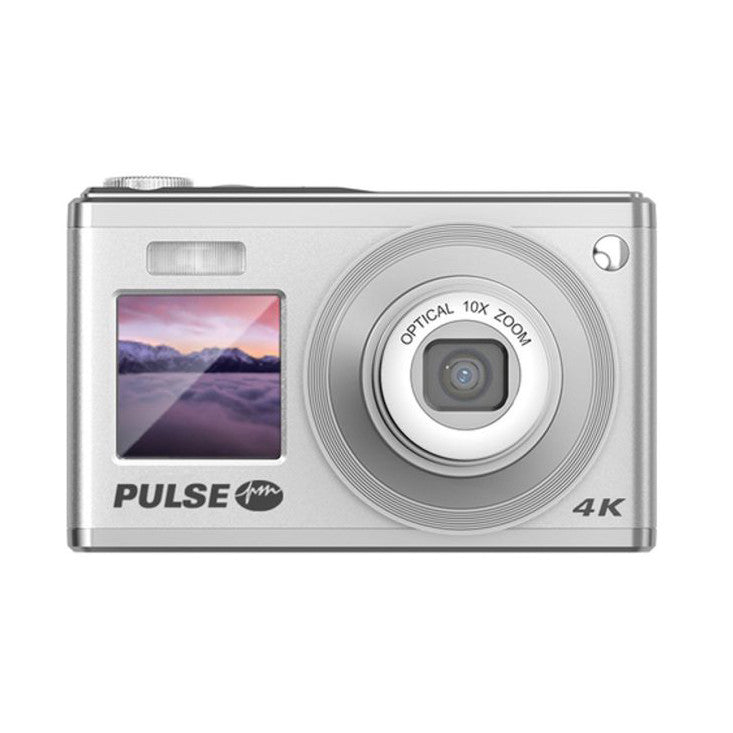 PULSE DC60 SLVR 10x Optical Zoom, 8MP, 2.8 inch LCD, 4K Digital Compact Camera