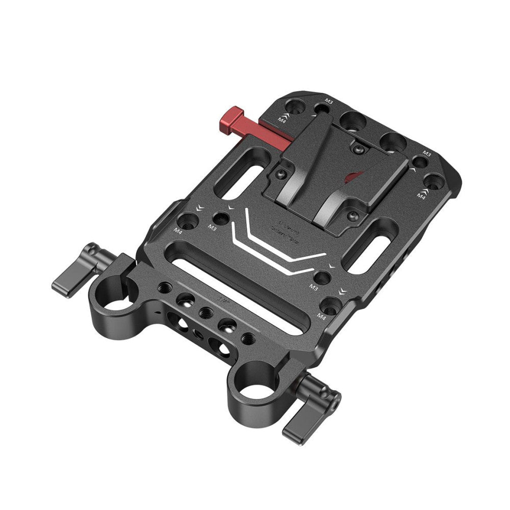 SmallRIG 3016 V Mount Battery Plate with Dual 15mm Rod Clamp