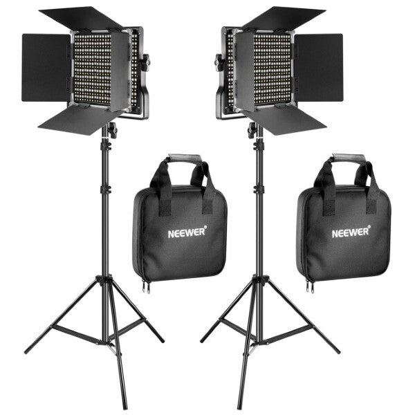 Neewer 660 LED Panel 2 Pack With 2x Stands & 2x Bags