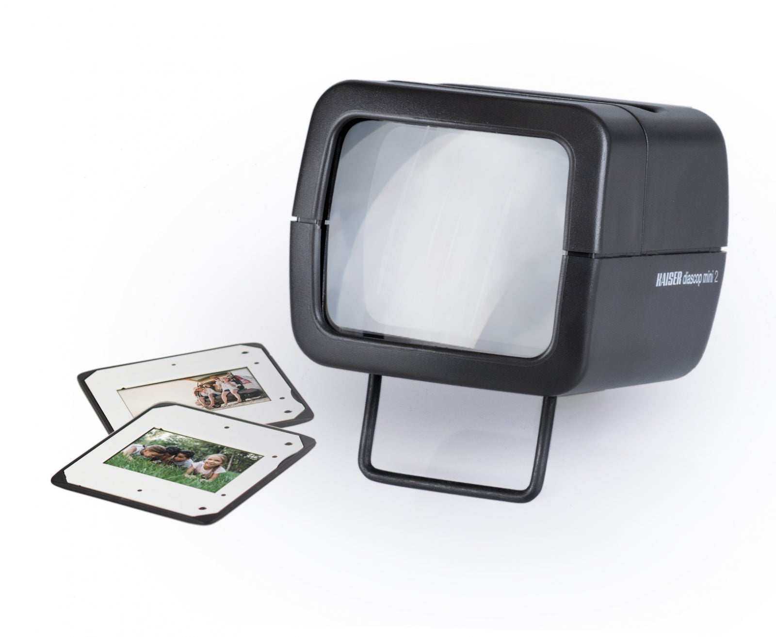 Kaiser Diascop Mini 2 Slide Viewer for 35mm (2x Magnification, 2x AA Batteries Required)