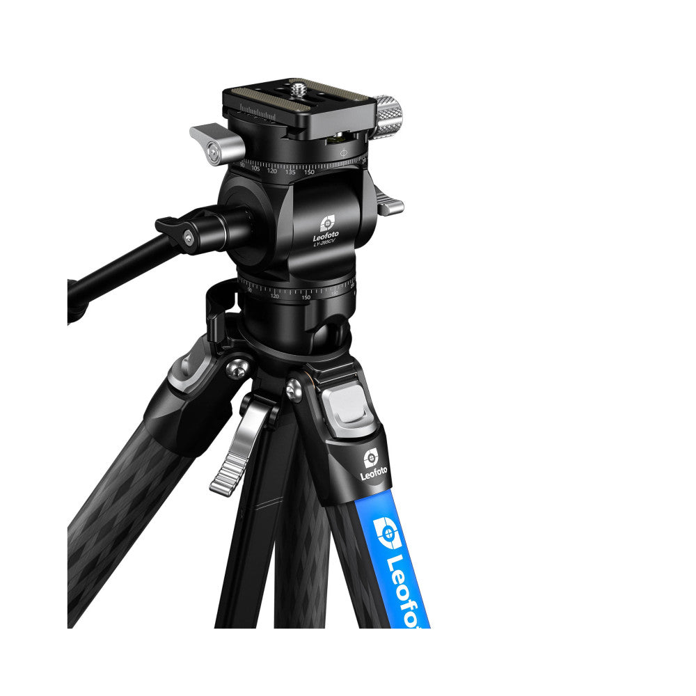 Leofoto LY-265CV Carbon Fibre Tripod with Inverted Ball Head and Video Head