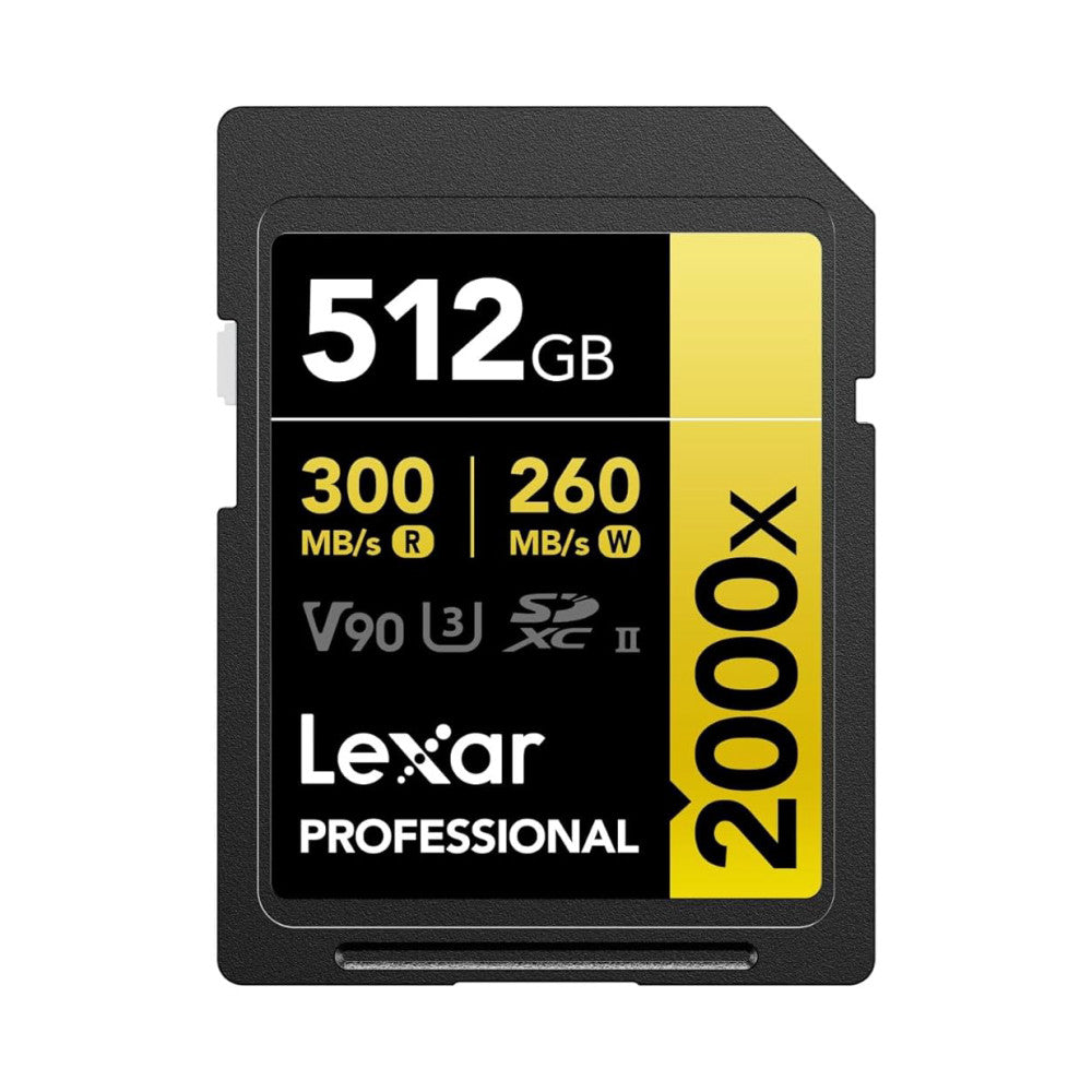 Lexar Professional 2000x 512GB SDXC UHS-II Memory Card