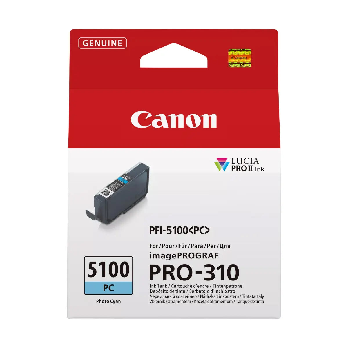 Canon PFI-5100 Photo Cyan Ink Cartridge 14.4ml
