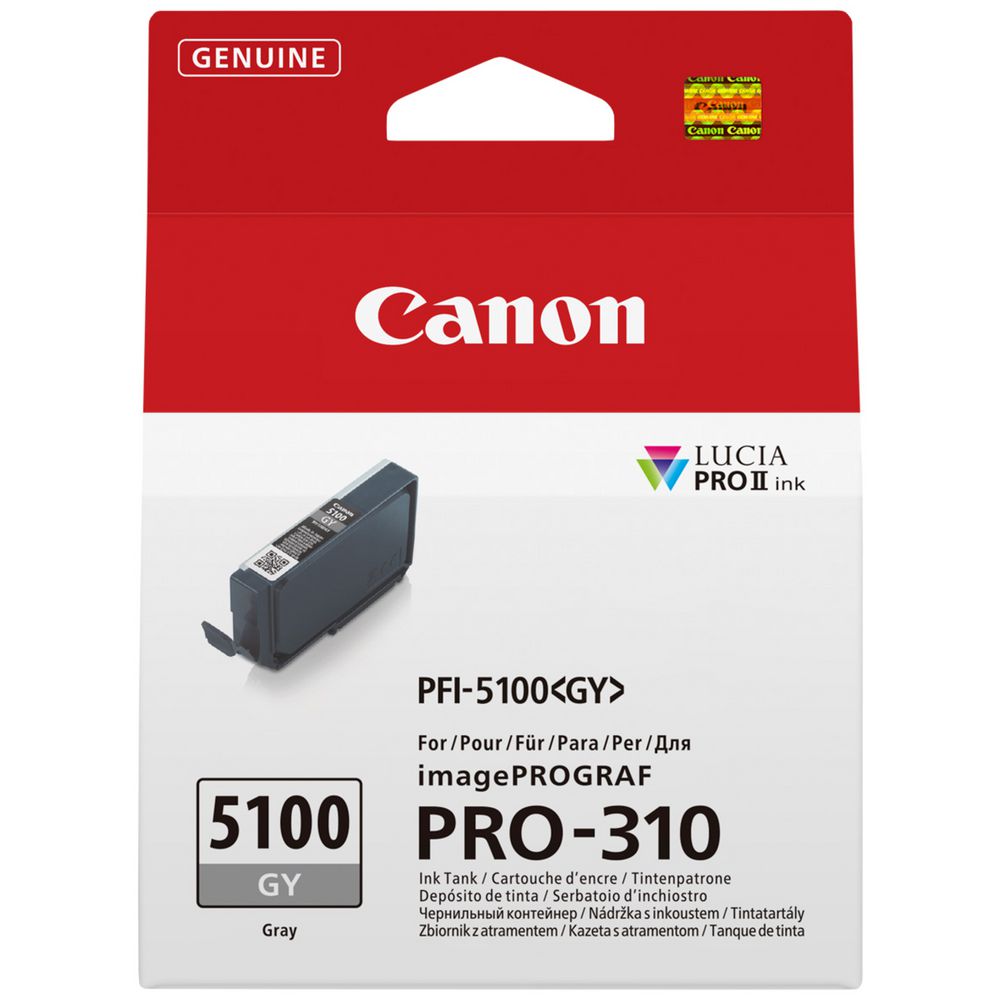 Canon PFI-5100 GY Gray Ink Cartridge