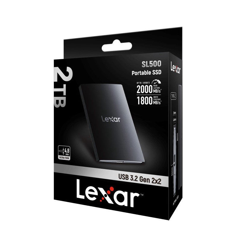 Lexar SL500 2TB Portable SSD USB 3.2 Gen 2x2