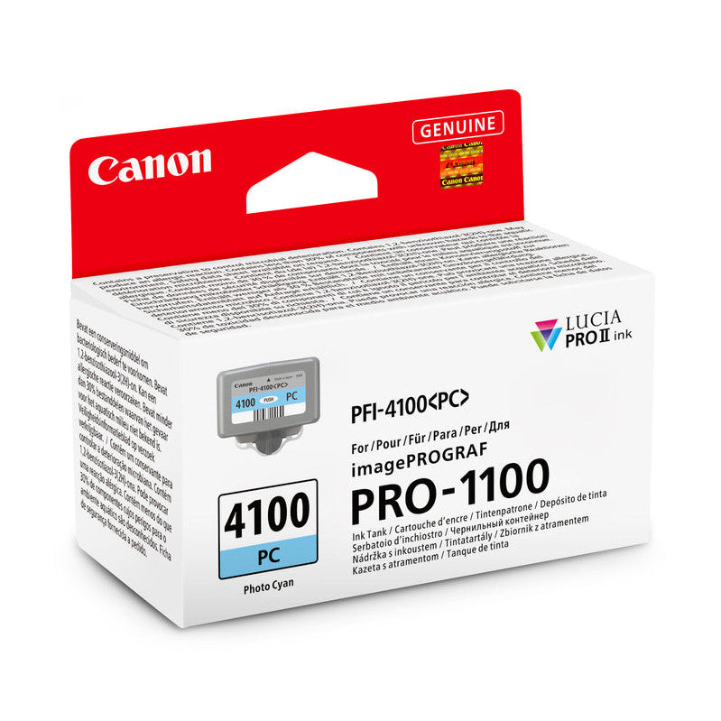 Canon PFI-4100 PC Photo Cyan Ink Tank for imagePROGRAF PRO-1100