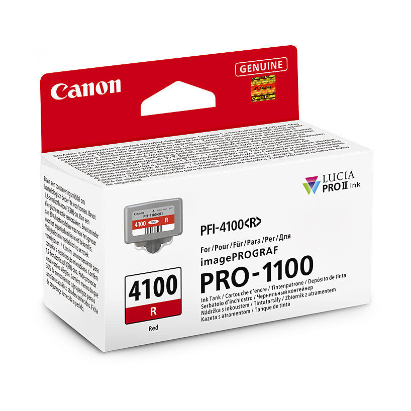 Canon PFI-4100 Red Ink Cartridge For imagePROGRAF PRO-1100