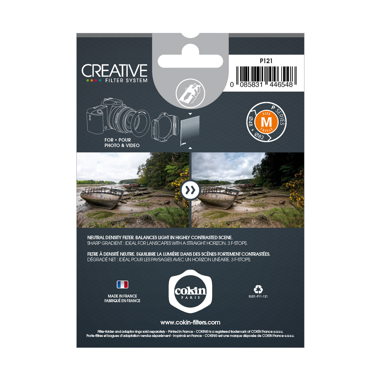 Cokin G2 - ND8 Hard 3-Stop Graduated Neutral Density Filter