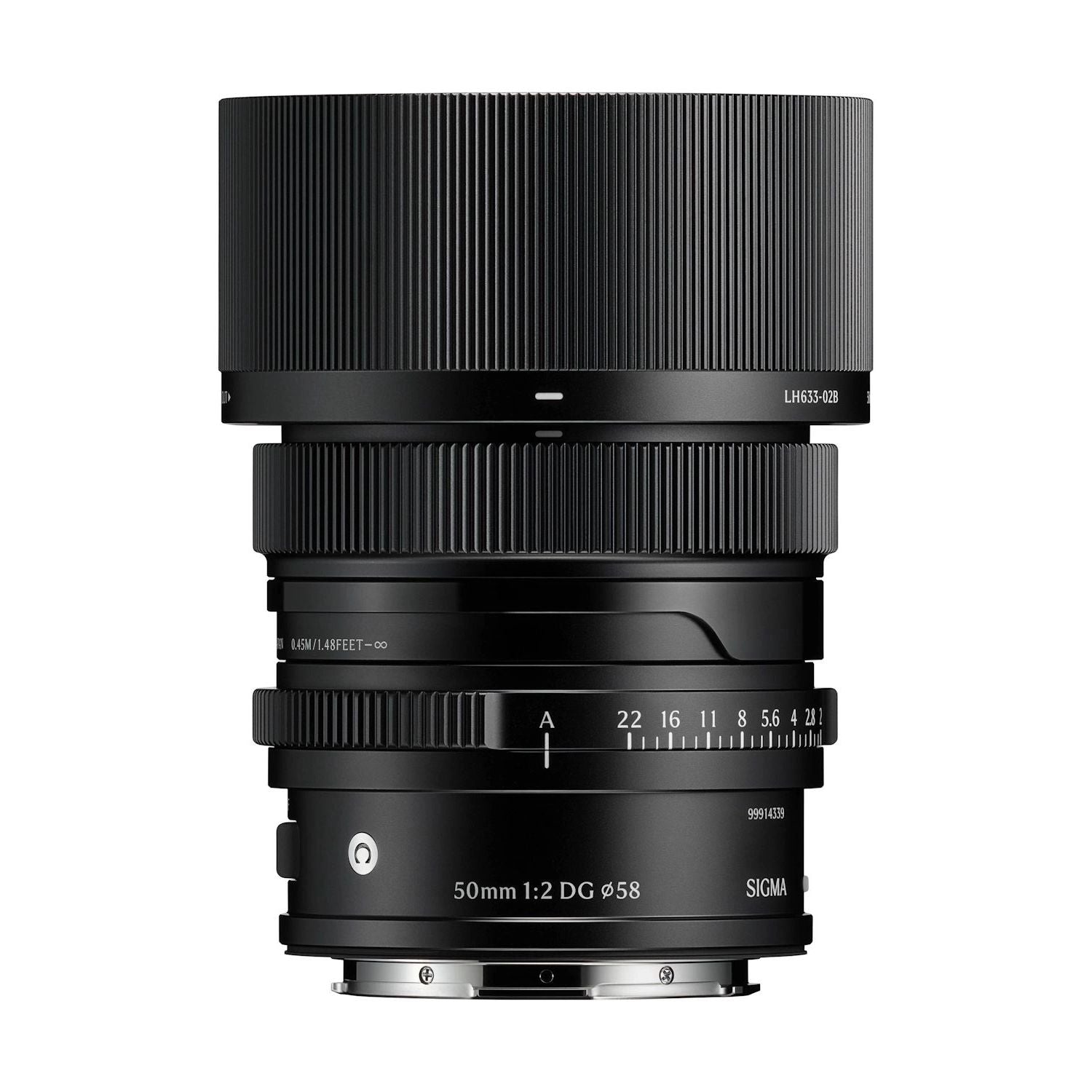 Sigma 50mm f/2 DG Contemporary Lens (L-Mount, Black, 58mm)