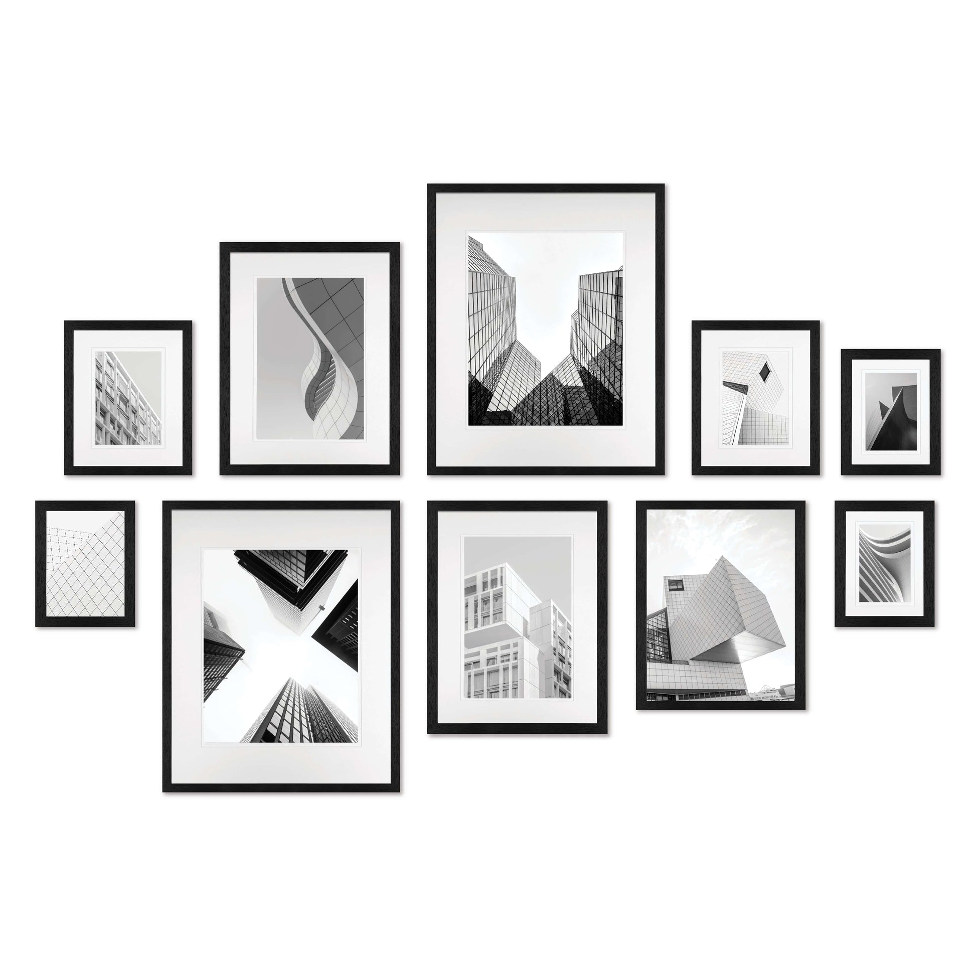Studio Nova Black Wall Frame Set - 10 Frames